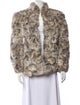 Fur Printed Fur Coat