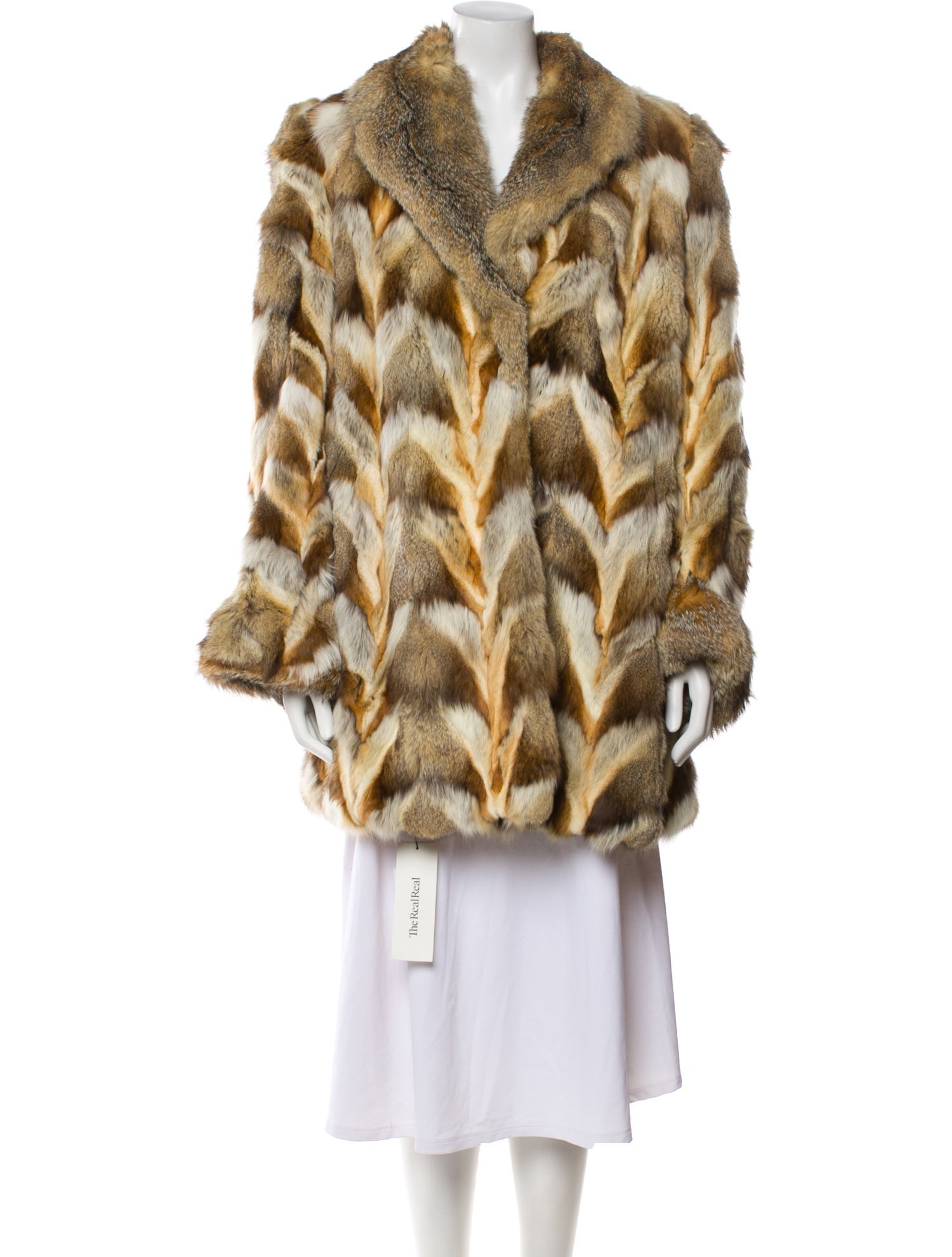 Fur Animal Print Fur Coat