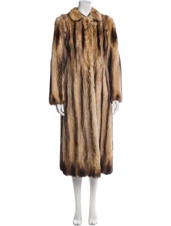 Fur Printed Faux Fur Coat