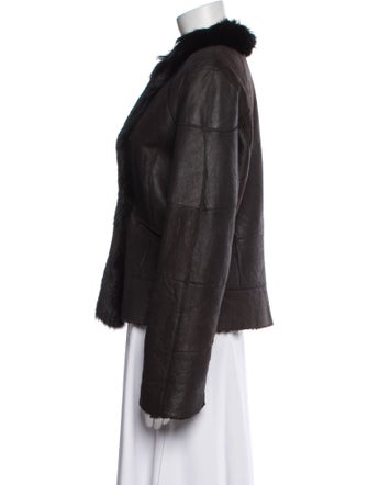 Fur Leather Faux Fur Jacket