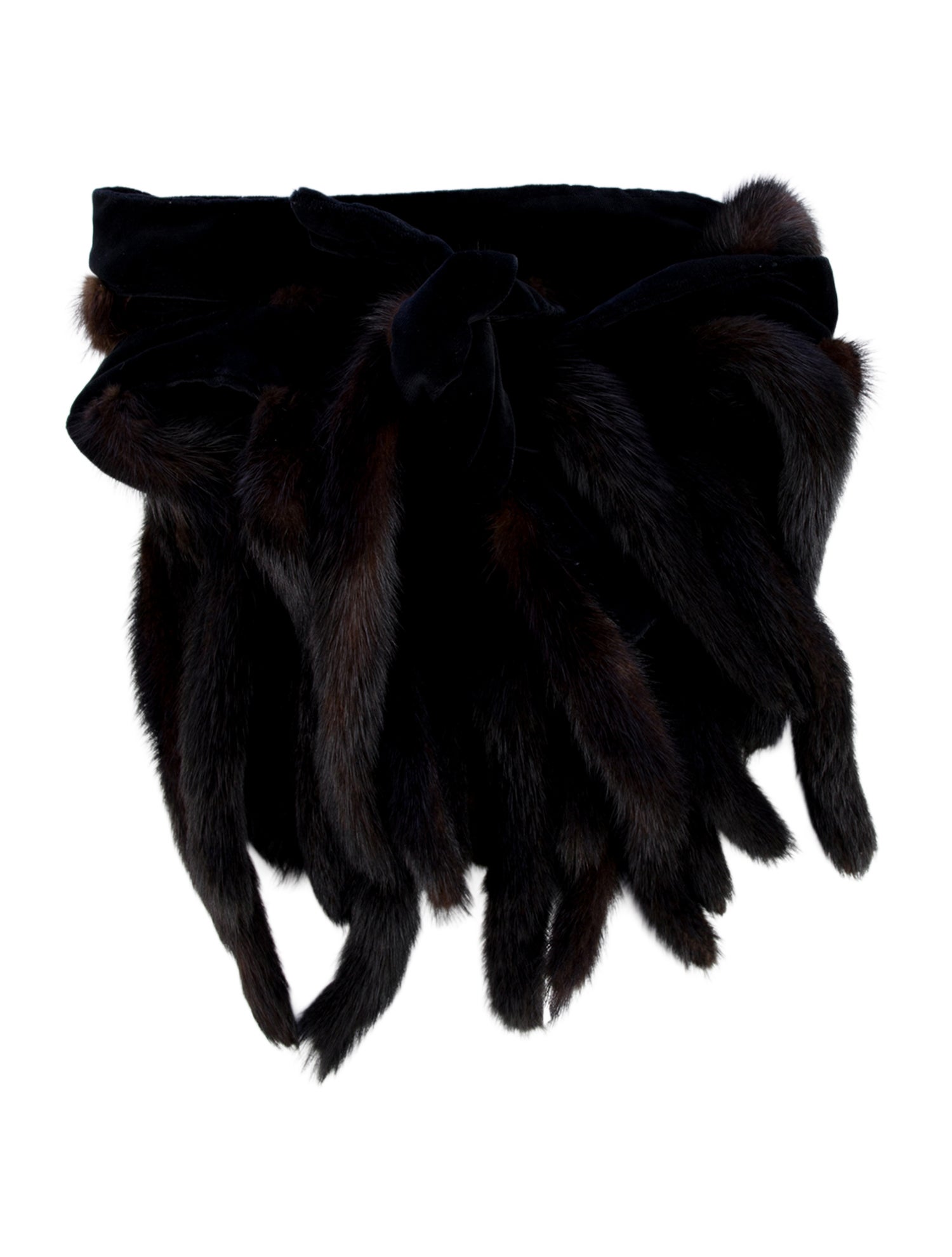 Fur Fur Waist Belt