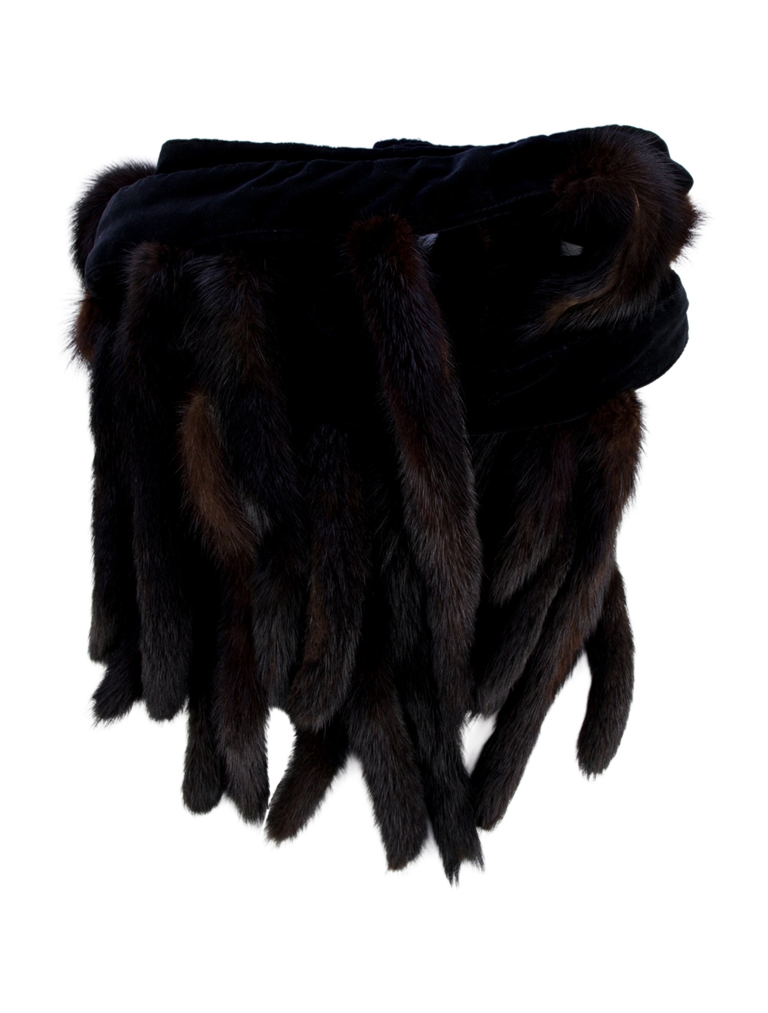 Fur Fur Waist Belt