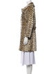 Fur Animal Print Faux Fur Coat