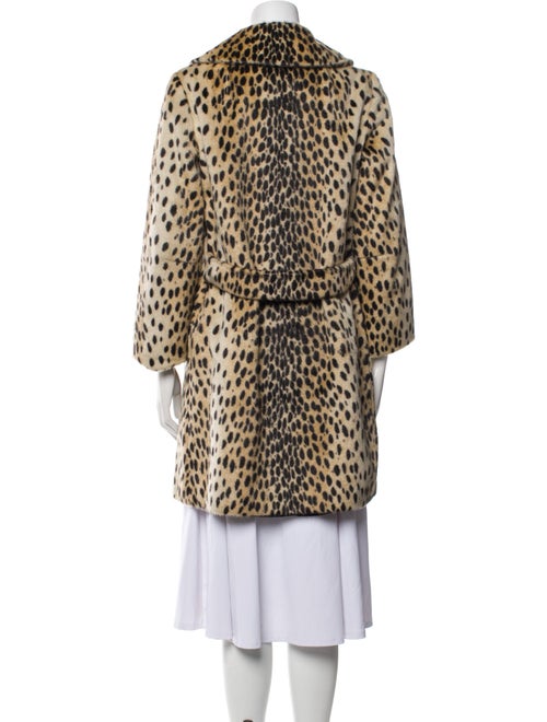 Fur Animal Print Faux Fur Coat