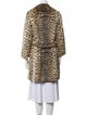 Fur Animal Print Faux Fur Coat