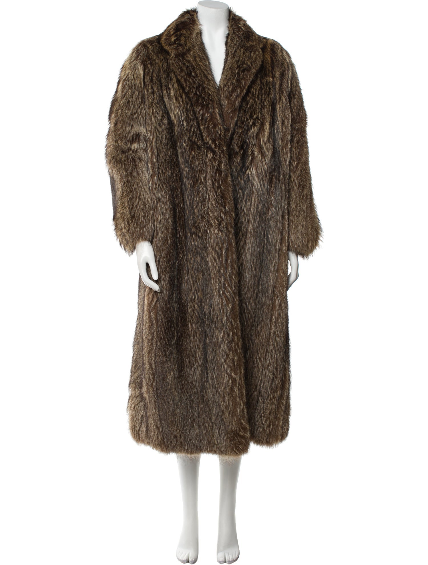 Fur Fur Animal Print Fur Coat