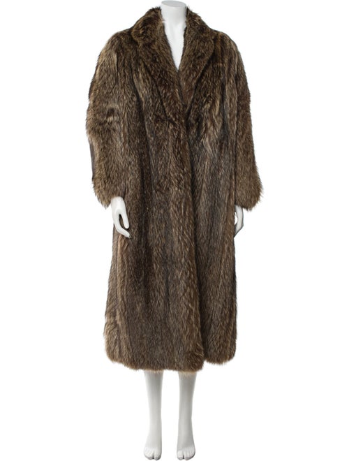 Fur Fur Animal Print Fur Coat