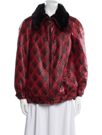 Fur Printed Faux Fur Jacket