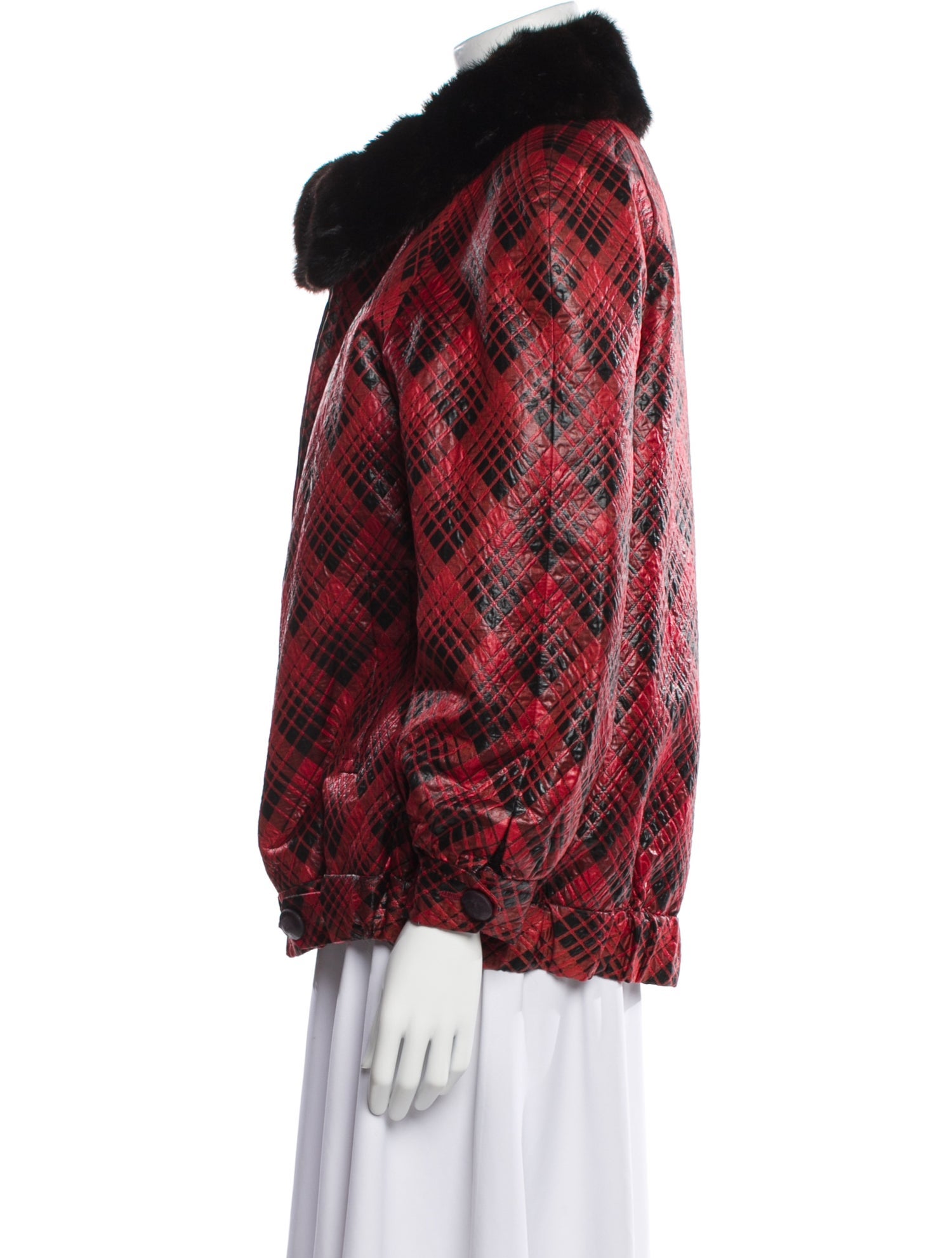 Fur Printed Faux Fur Jacket