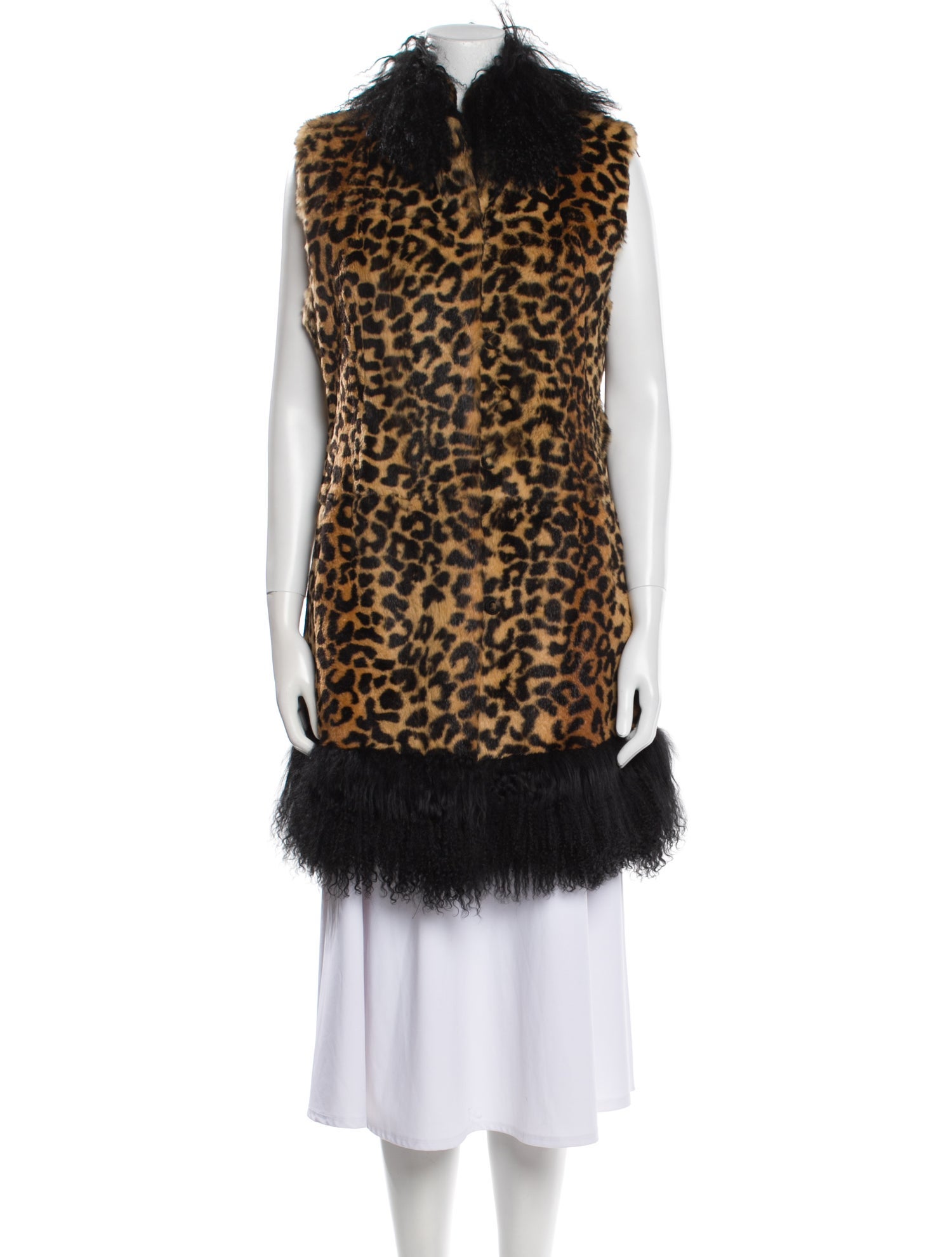 Fur Vintage 1990's Faux Fur Jacket