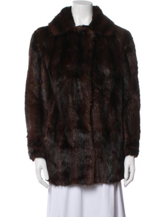 Fur Mink Printed Fur Jacket