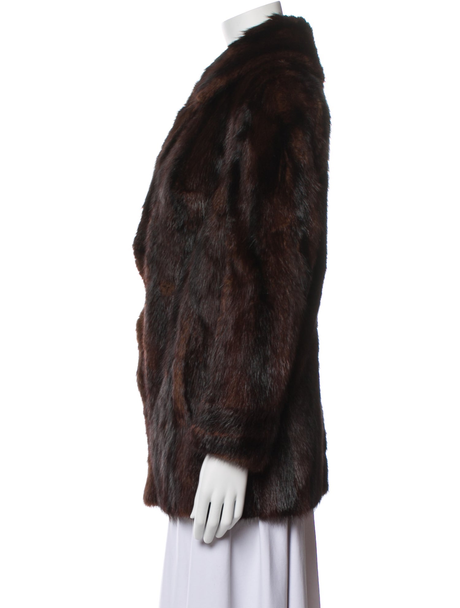 Fur Mink Printed Fur Jacket