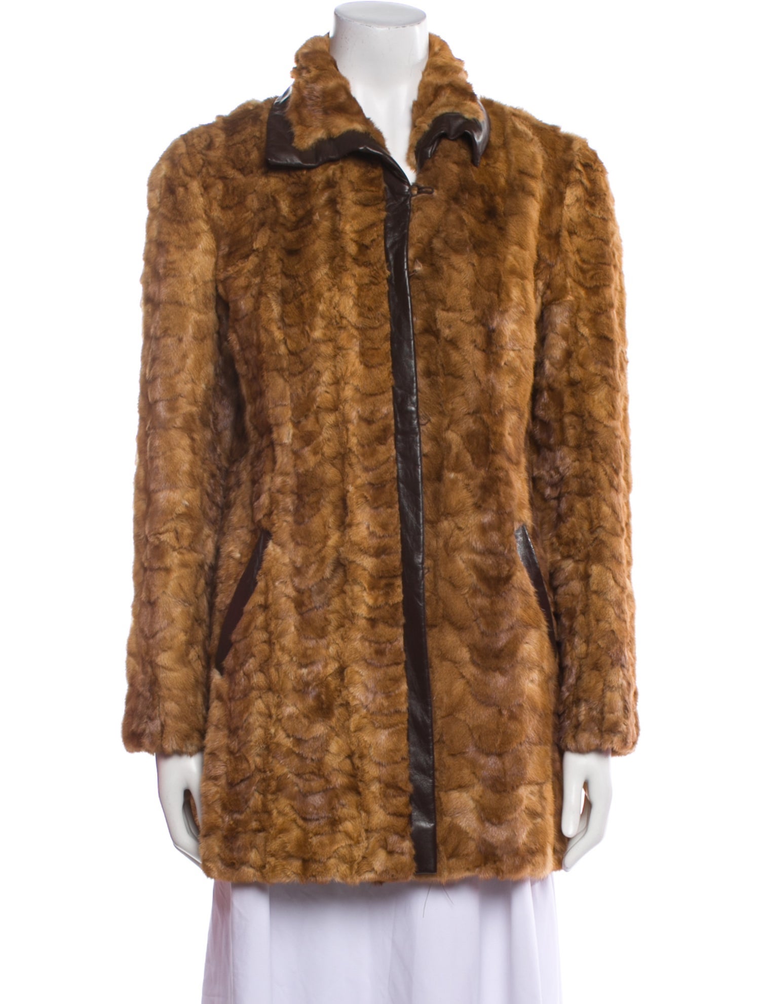 Fur Mink Animal Print Fur Coat