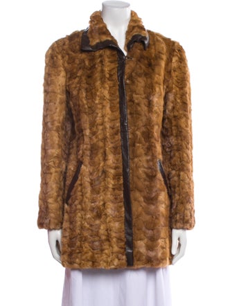 Fur Mink Animal Print Fur Coat