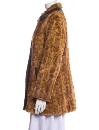 Fur Mink Animal Print Fur Coat