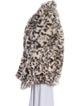Fur Animal Print Faux Fur Jacket