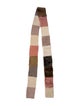 Fur Shearling Striped Scarf