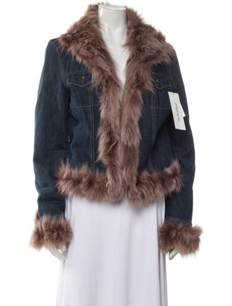 Fur Reversible Denim Jacket