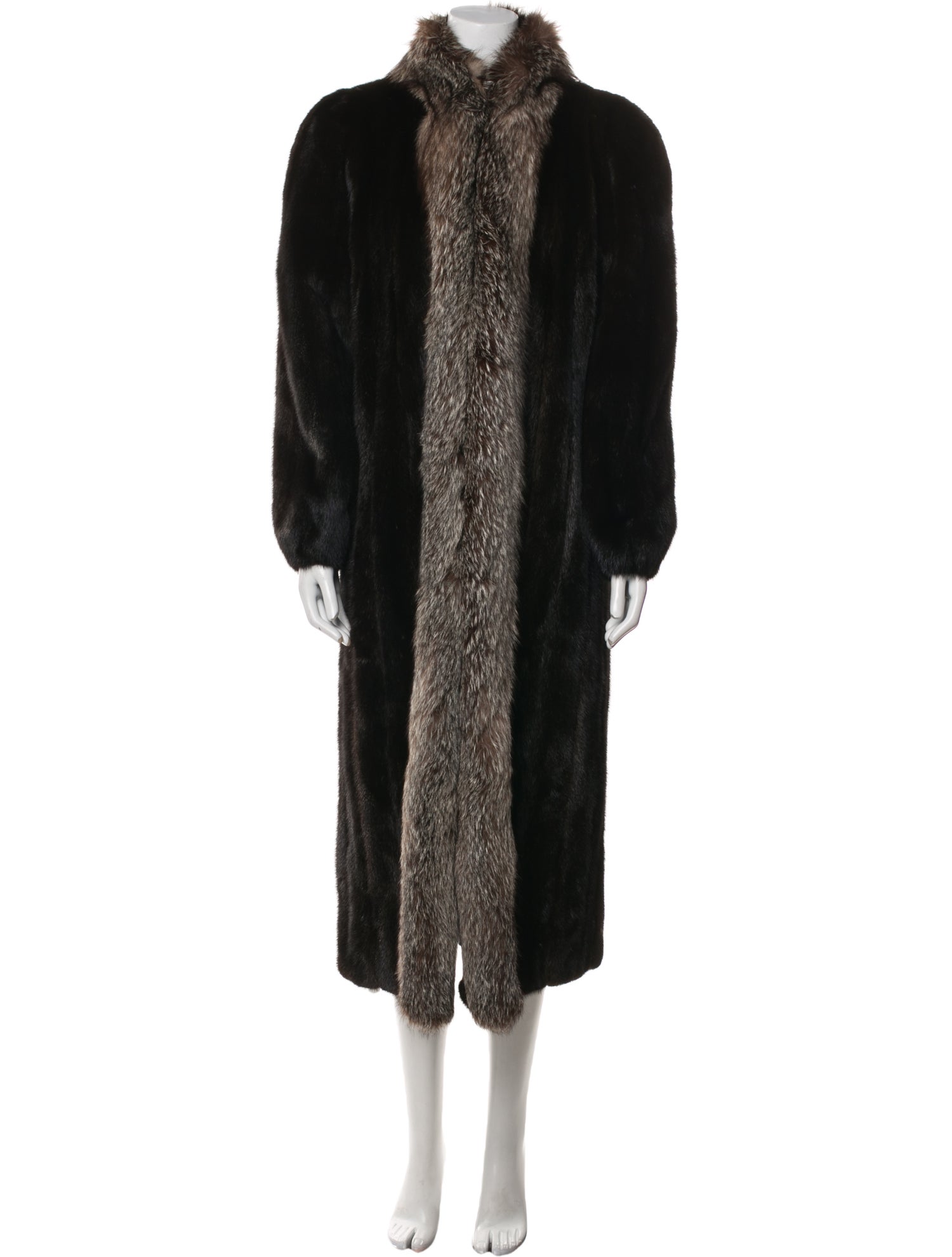 Fur Mink Printed Fur Coat