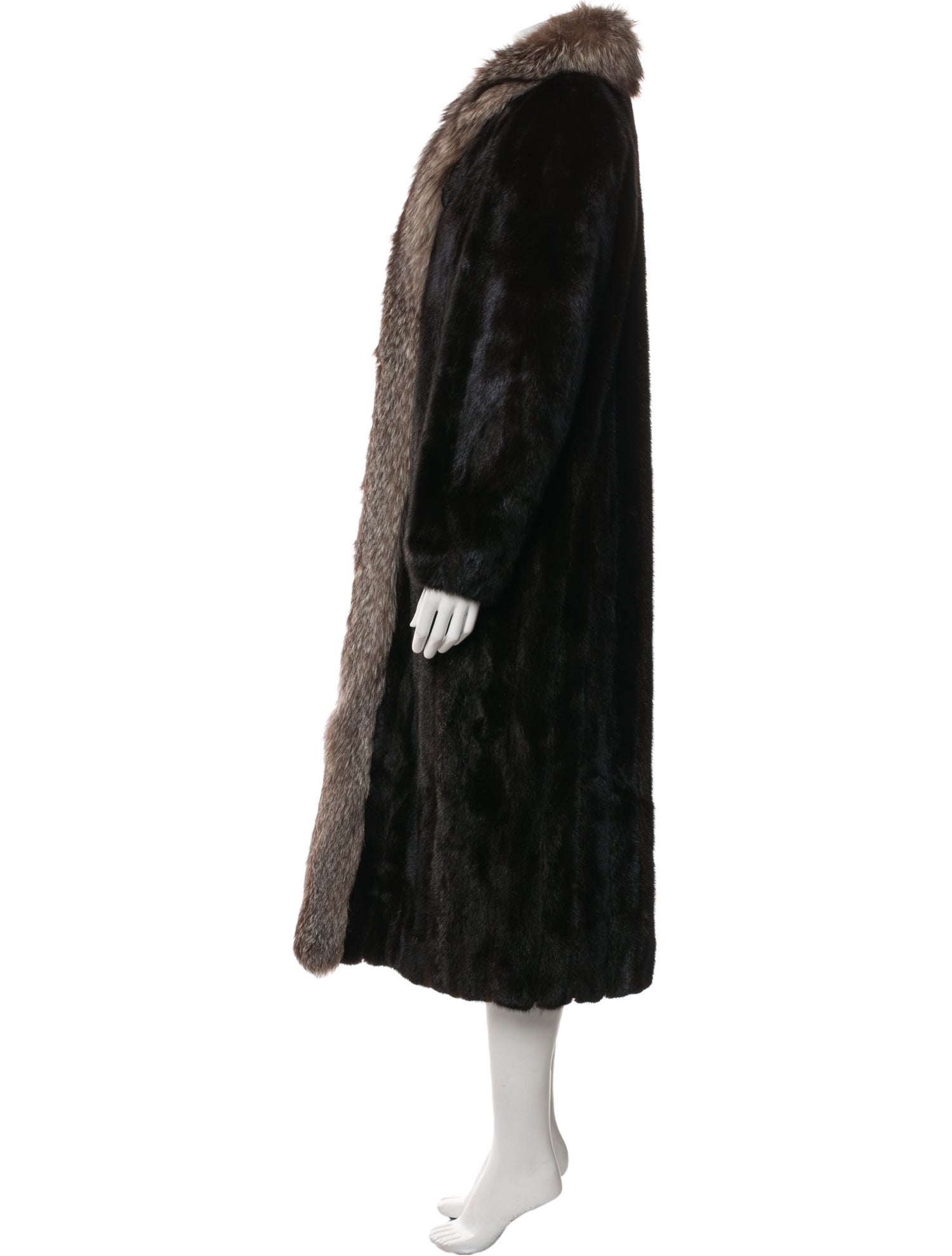 Fur Mink Printed Fur Coat