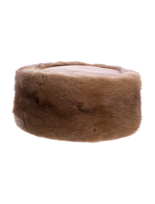 Fur Mink Pillbox Hat
