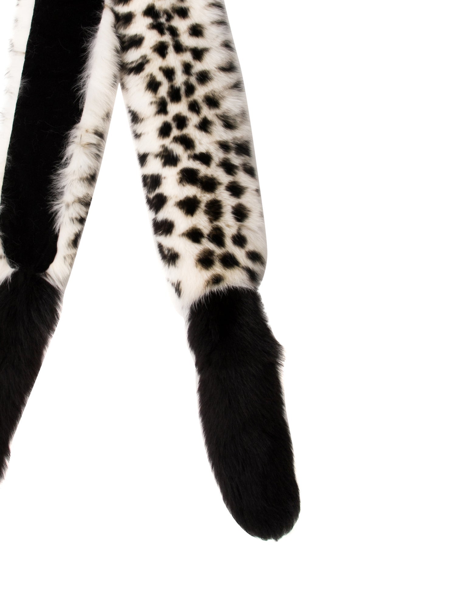 Fur Faux Fur Animal Print Scarf