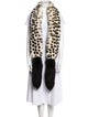 Fur Faux Fur Animal Print Scarf