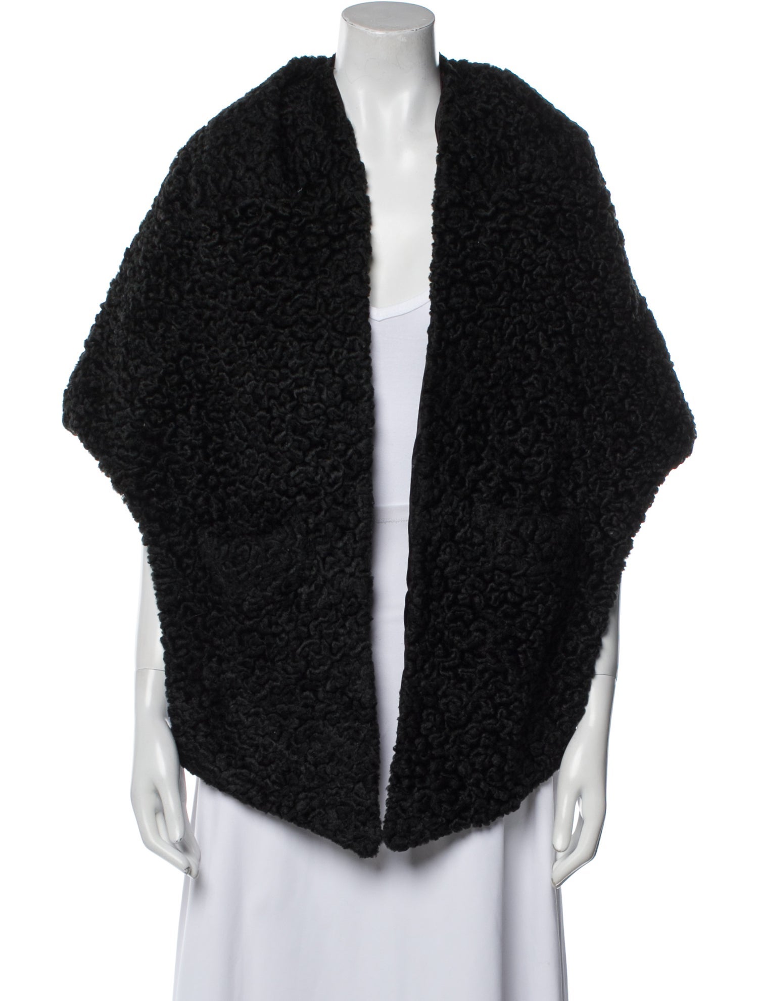 Fur Faux Fur Open Front Sweater