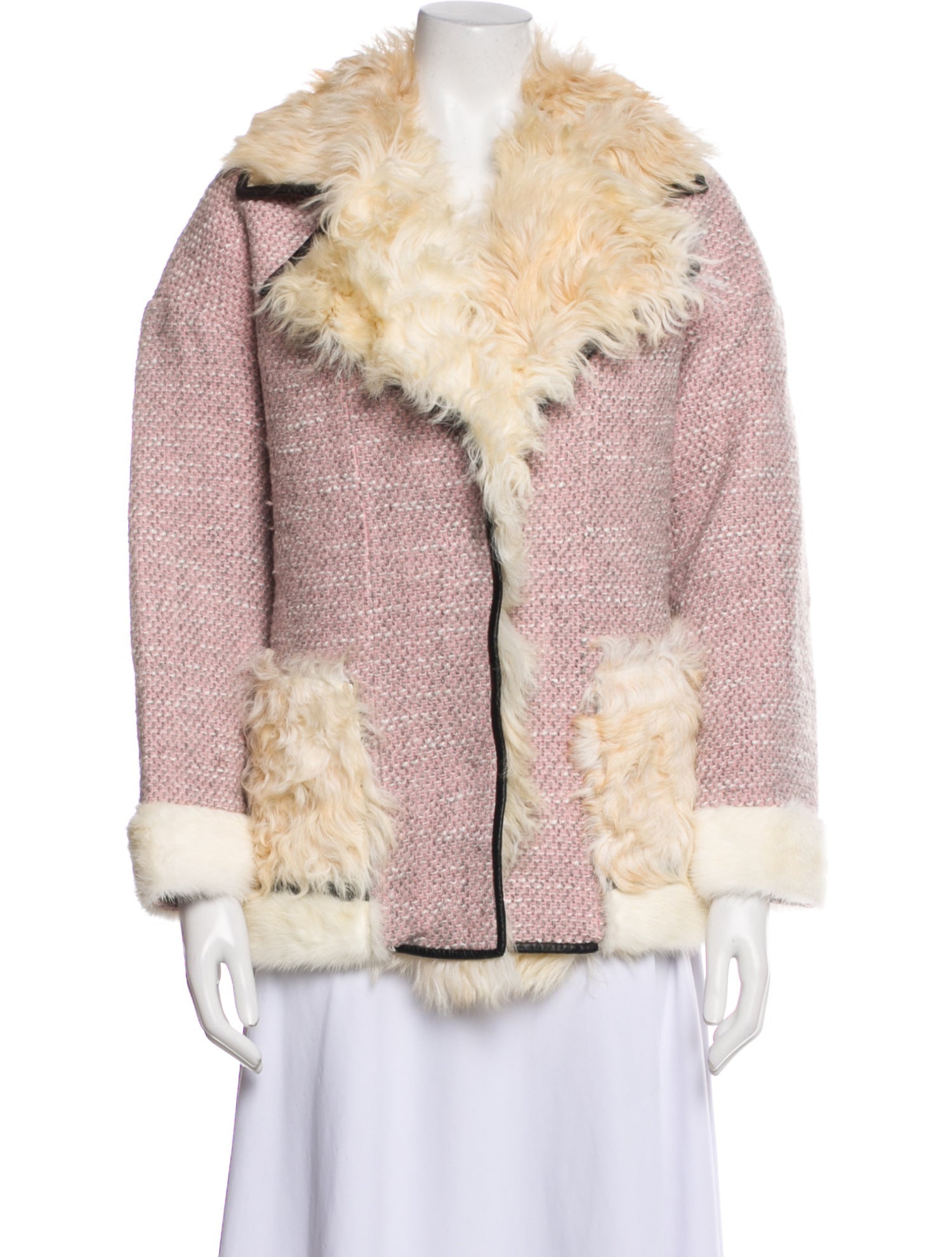 Fur Printed Fur Coat