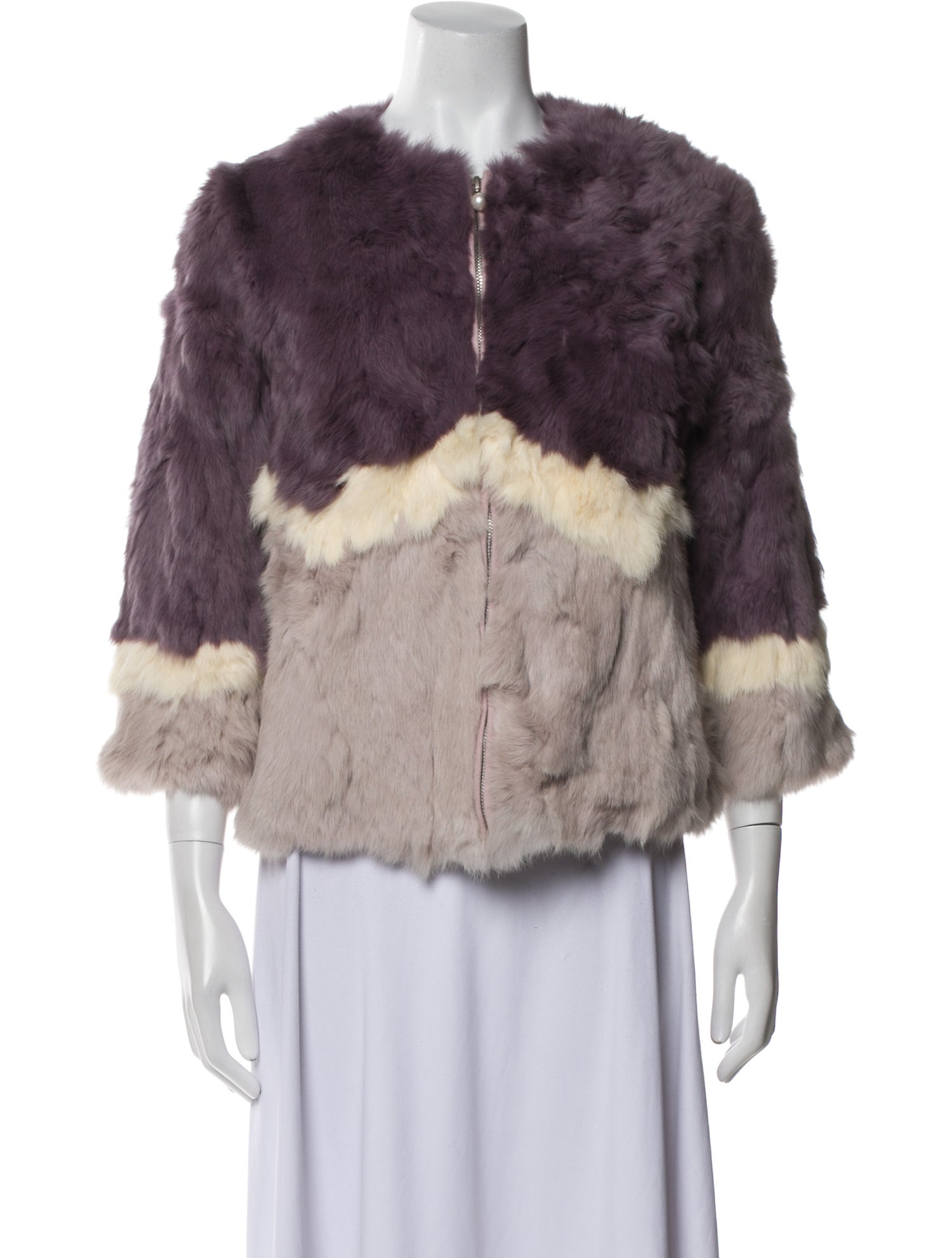 Fur Printed Fur Jacket