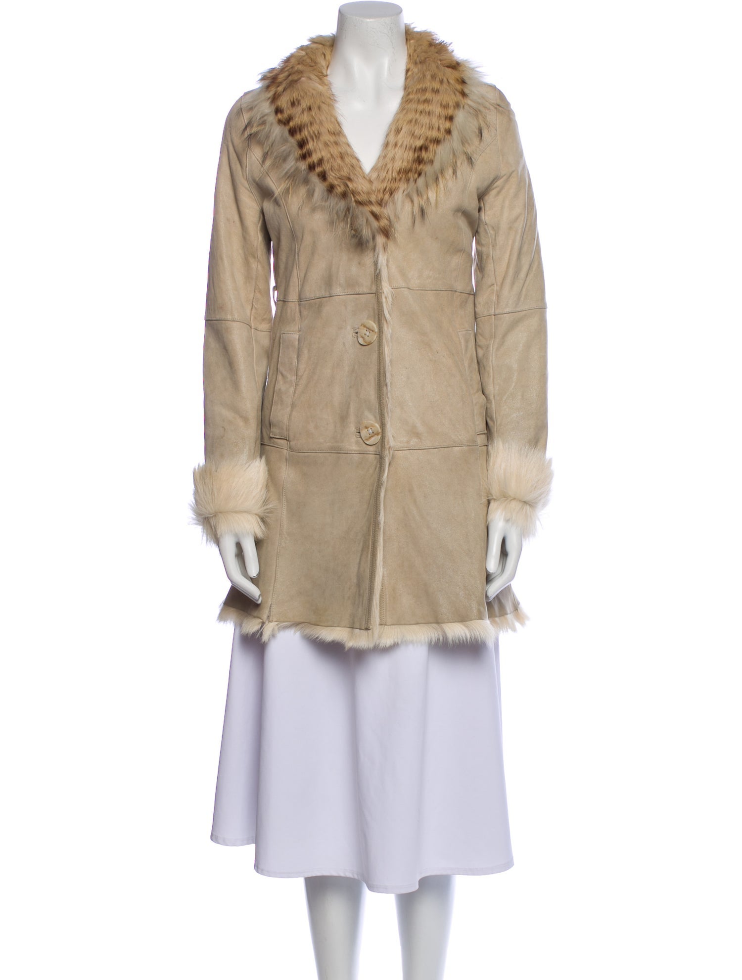 Fur Leather Fur Coat