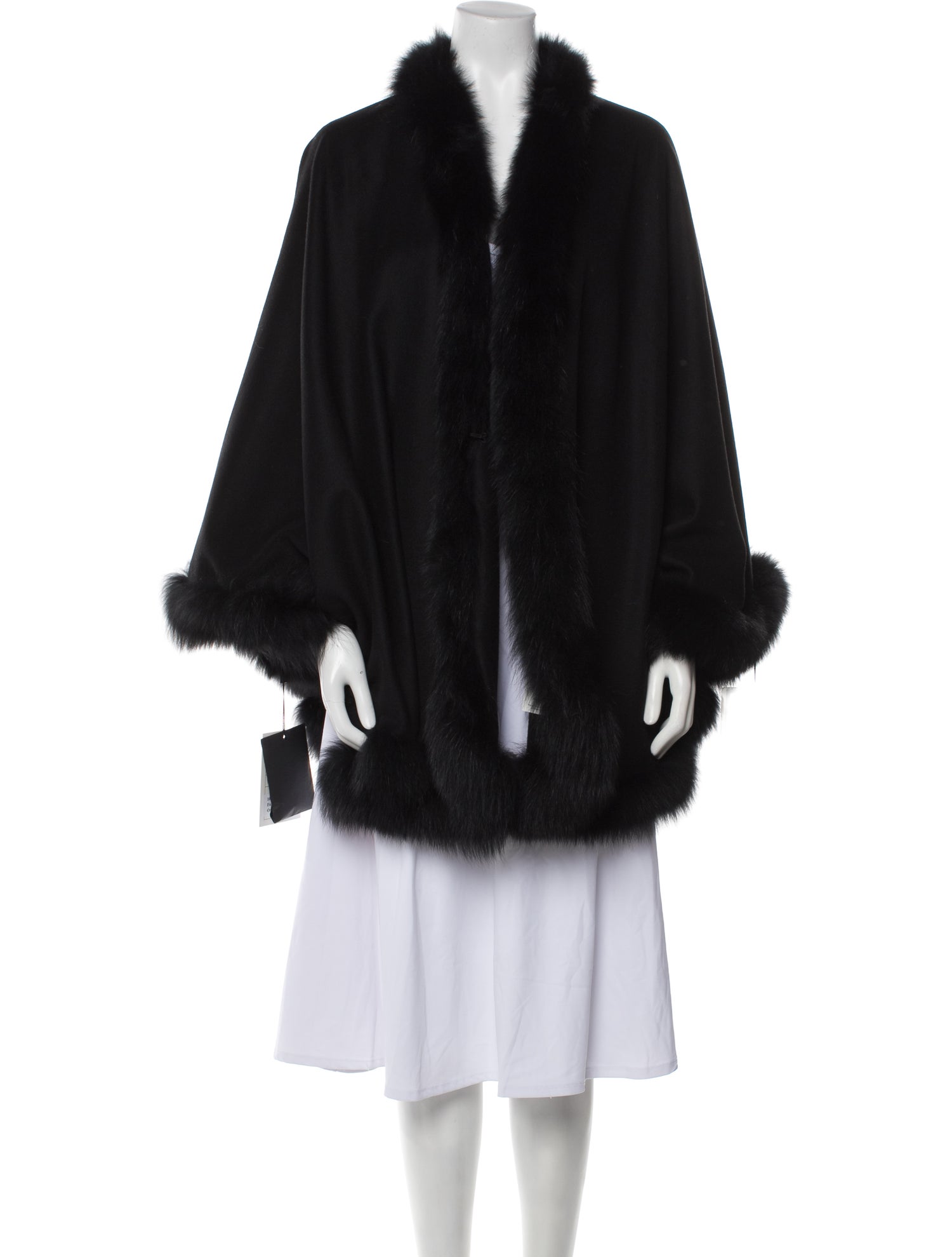 Fur Cashmere Cape