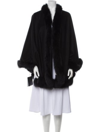 Fur Cashmere Cape