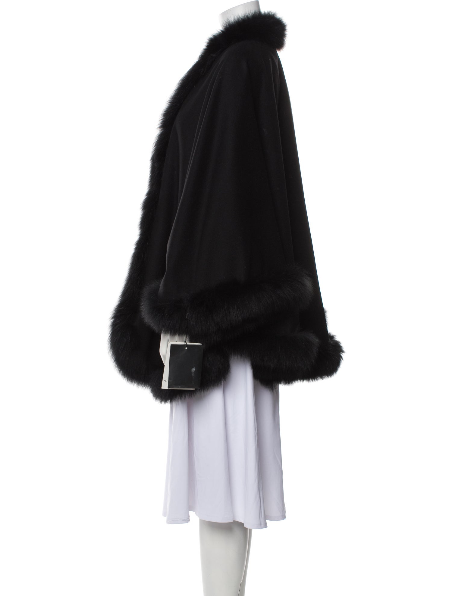 Fur Cashmere Cape