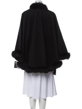Fur Cashmere Cape