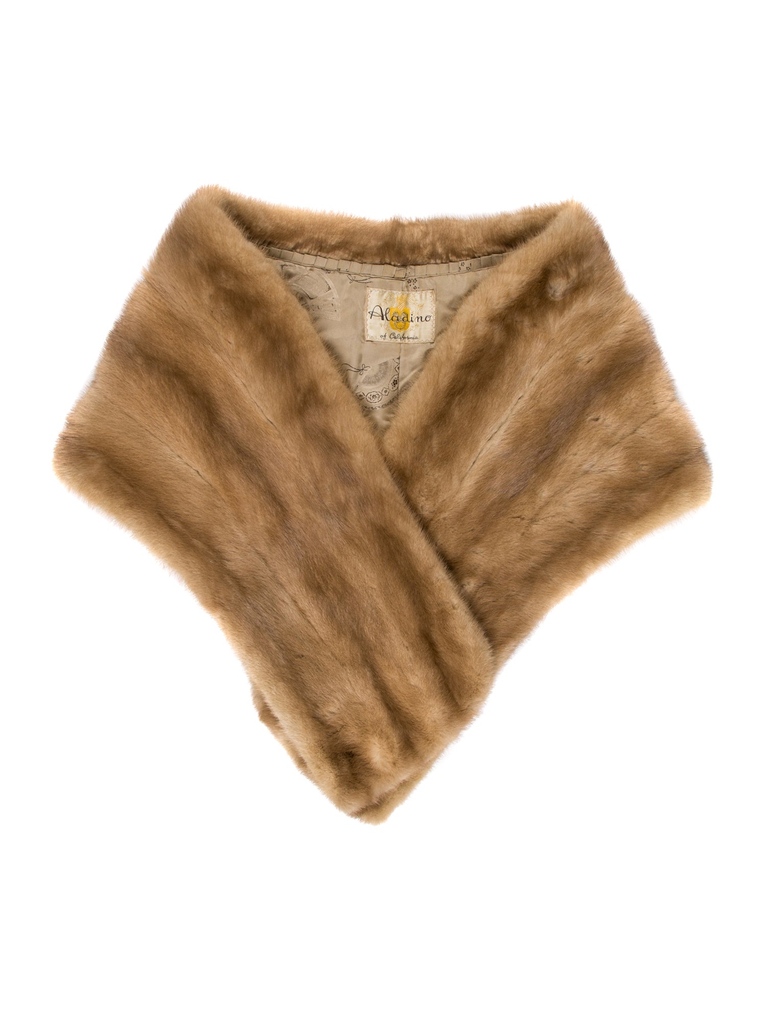 Fur Fur Striped Shawl