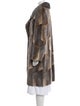 Fur Printed Faux Fur Coat