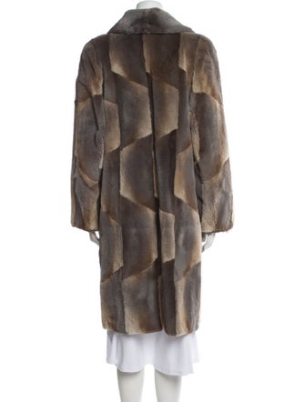 Fur Printed Faux Fur Coat