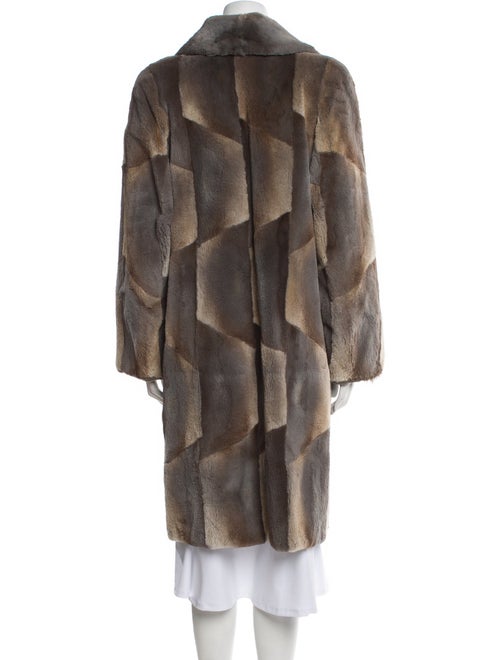 Fur Printed Faux Fur Coat