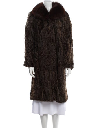 Fur Animal Print Fur Coat