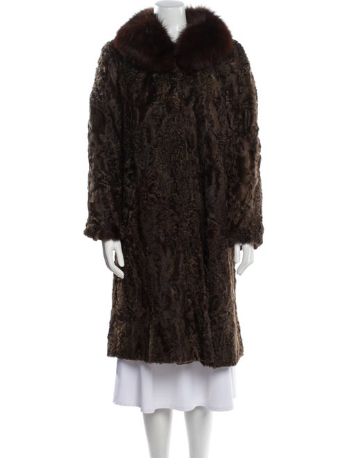 Fur Animal Print Fur Coat