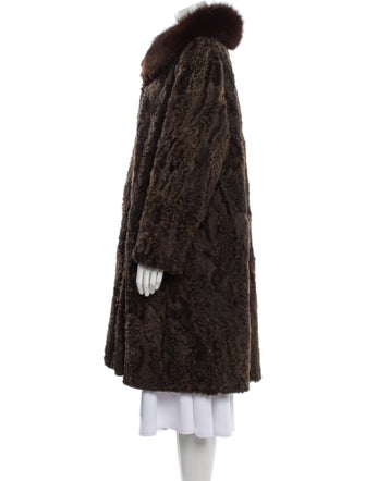 Fur Animal Print Fur Coat