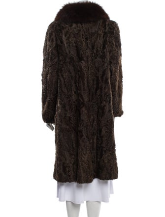 Fur Animal Print Fur Coat