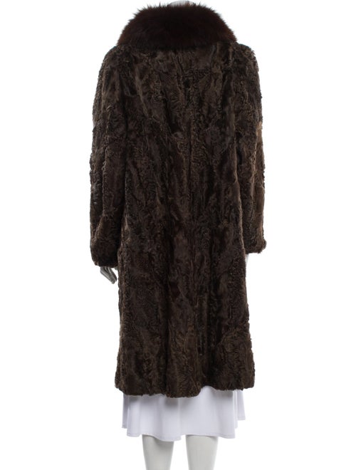 Fur Animal Print Fur Coat