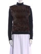 Fur Mink Turtleneck Sweatshirt