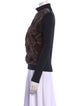 Fur Mink Turtleneck Sweatshirt