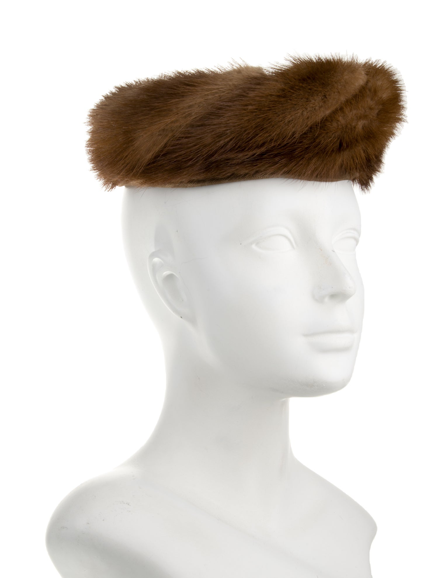 Fur Velvet-Trimmed Hat