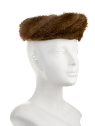 Fur Velvet-Trimmed Hat