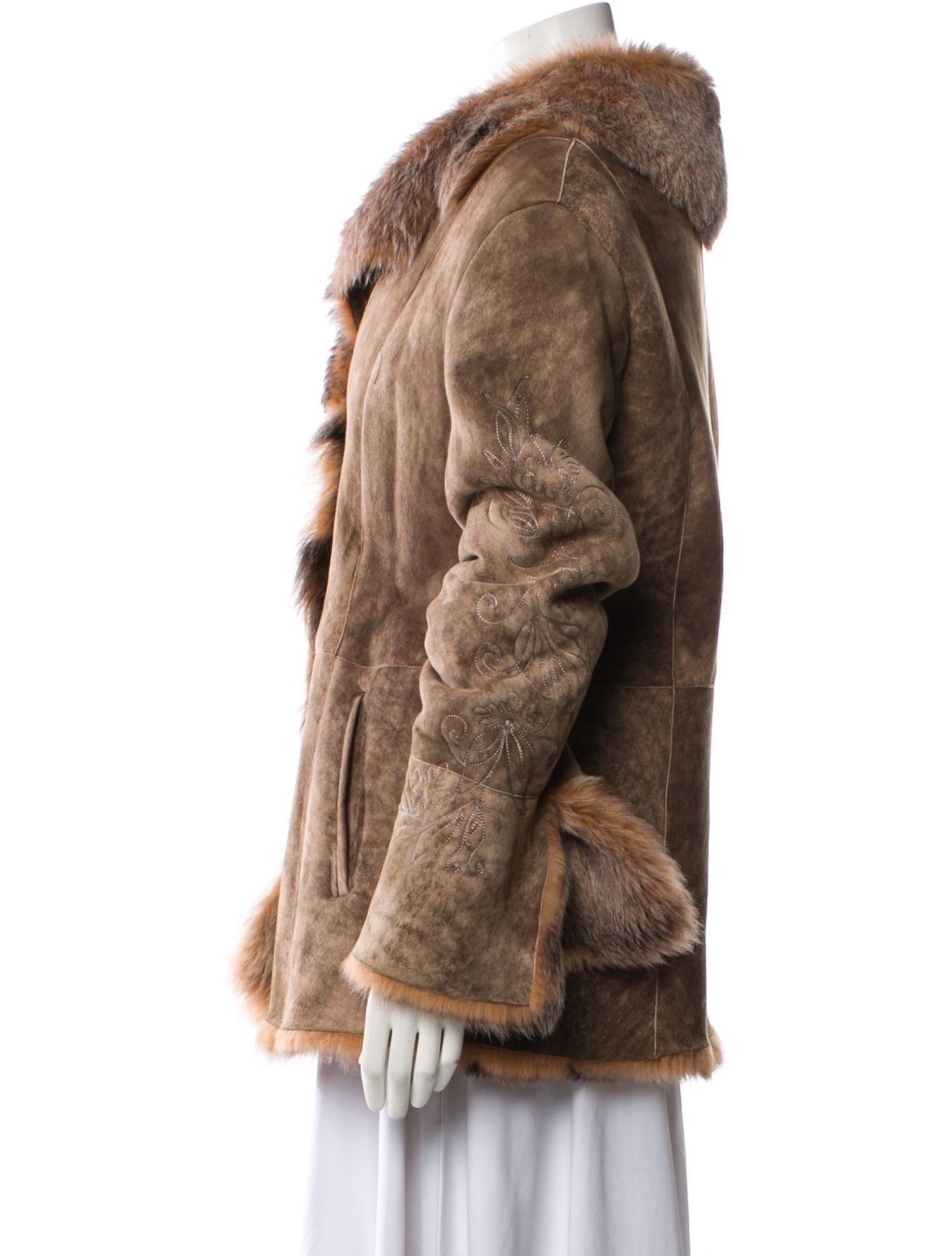 Fur Shearling Fur Coat