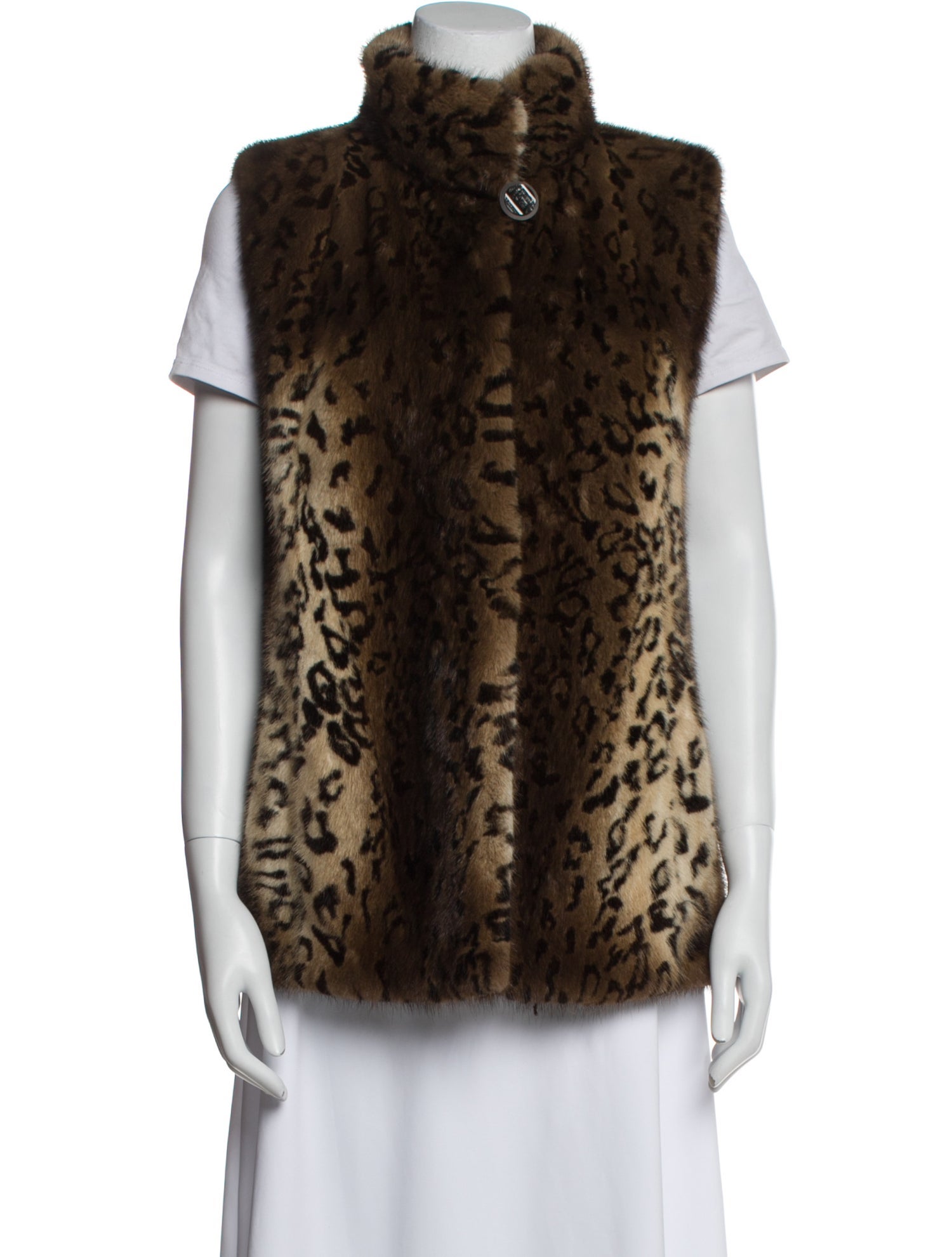 Fur Mink Animal Print Fur Jacket
